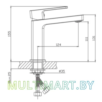 Смеситель Haiba HB10615-7 картинка 2